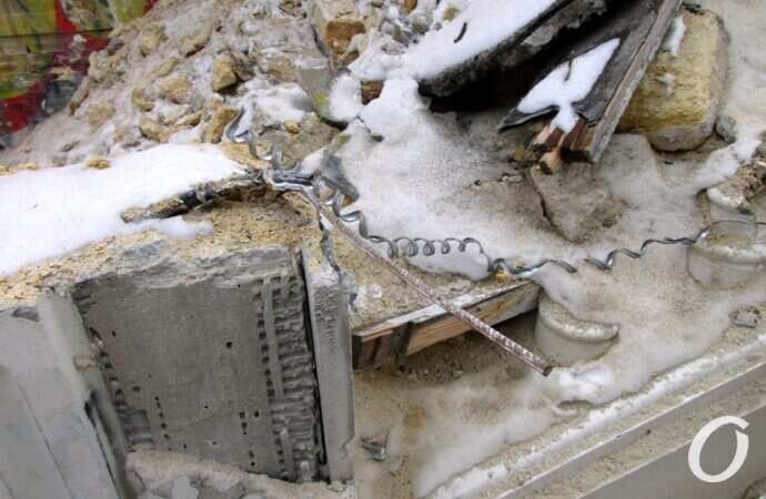 После обвала на Деволановском спуске