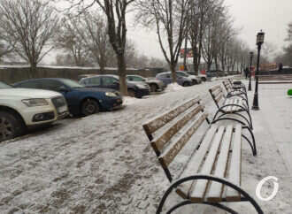 Одессу снова засыпало снегом (фото, видео)