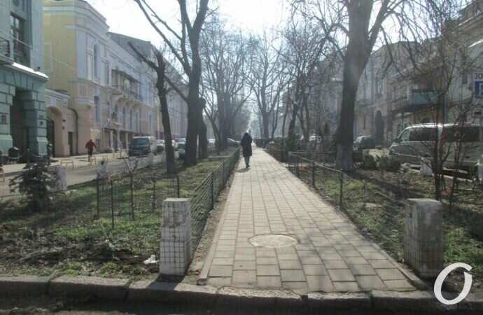 Одесский сквер, дорожка