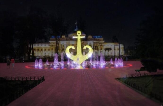 Одесскую Привокзальную площадь хотят украсить интерактивным фонтаном с якорем