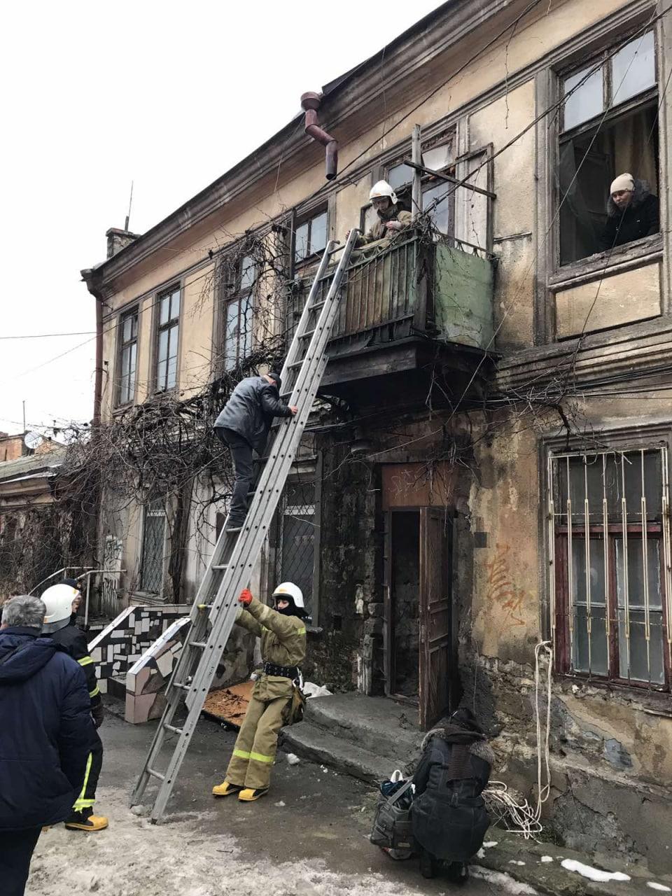 обрушение дома на Польском спуске в Одессе
