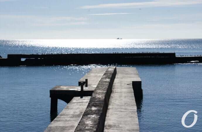 мыс Большой Фонтан, море, пирс