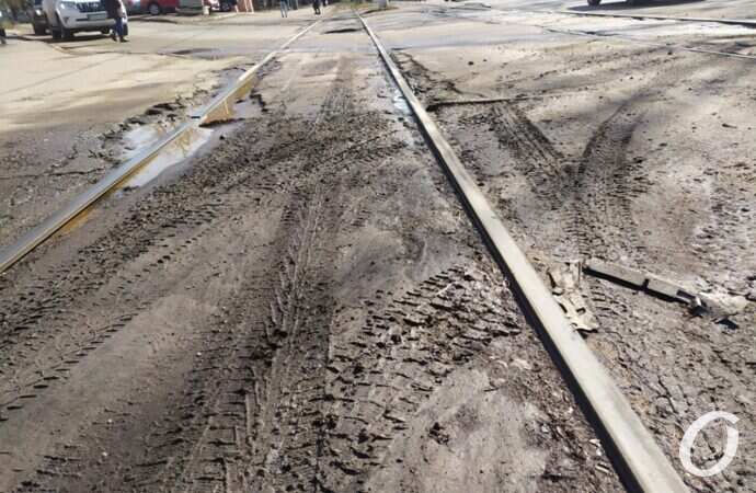 перекресток на Фонтане, рельсы4