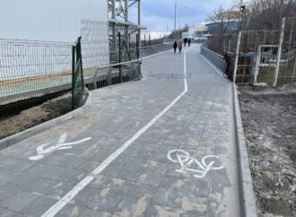 В Одессе «подлечили» просевшую велоэстакаду на 10-й станции Фонтана (фото)