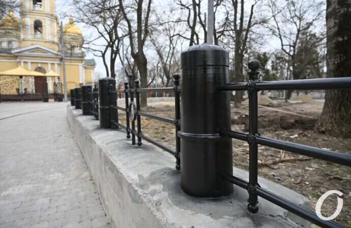 одесский трамвай, сквер