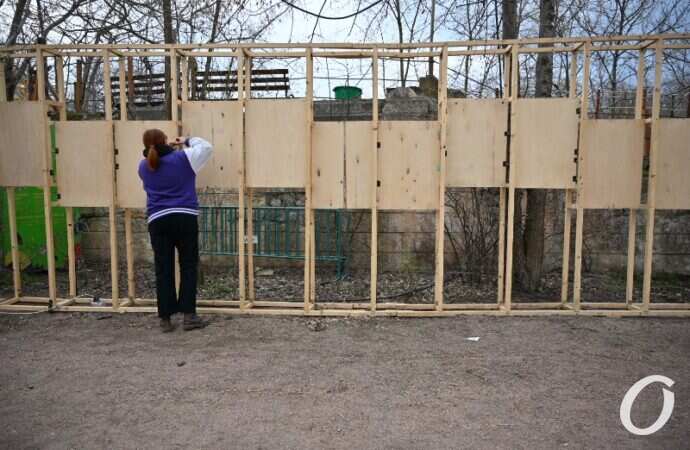 Зеленый театр, подготовка к выставке