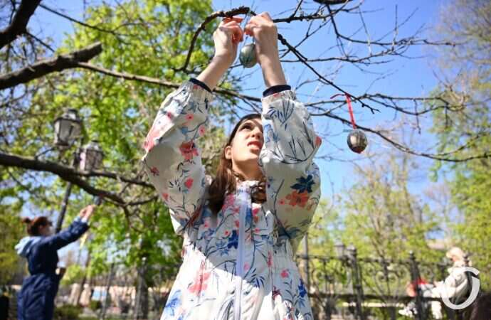 Пасхальное дерево, украшение