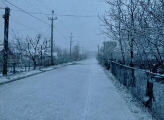 В Одесской области посреди весны выпал снег (видео)
