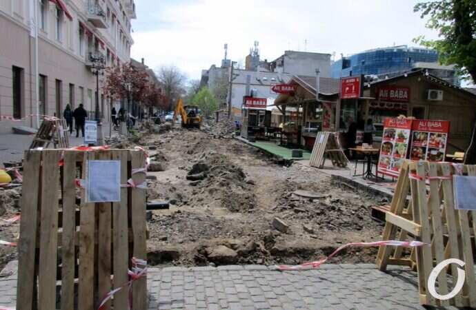 Красный переулок, дорожные работы