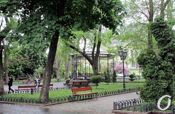 Горсад в мае, после дождя