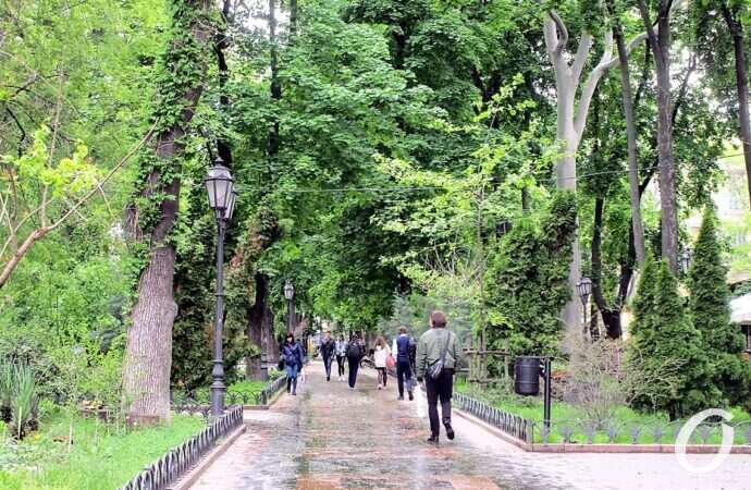 Горсад в мае, прогулка