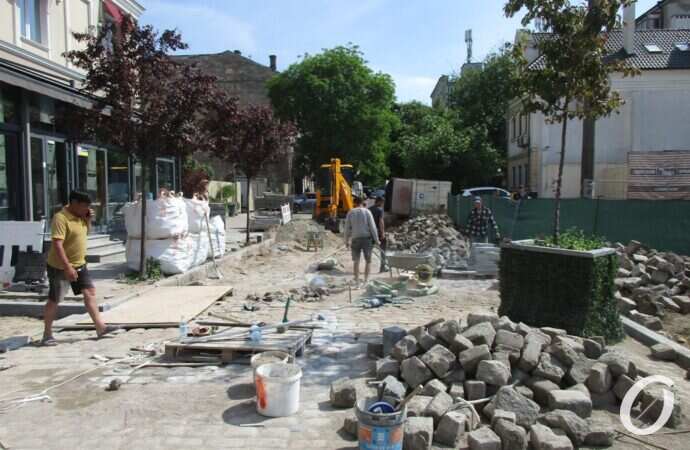 ремонт Красного переулка в Одессе6