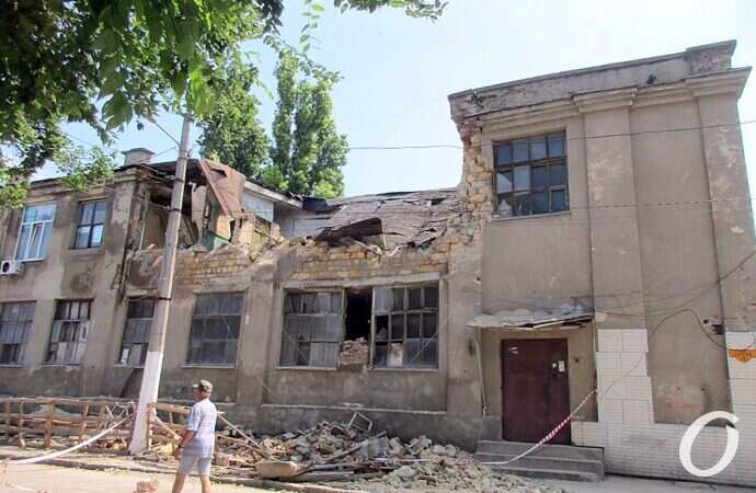 обрушившийся дом на Молдаванке