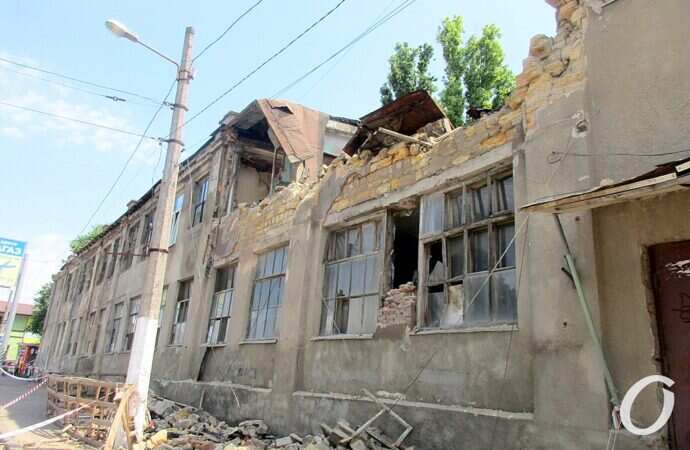 обрушившийся дом на Молдаванке