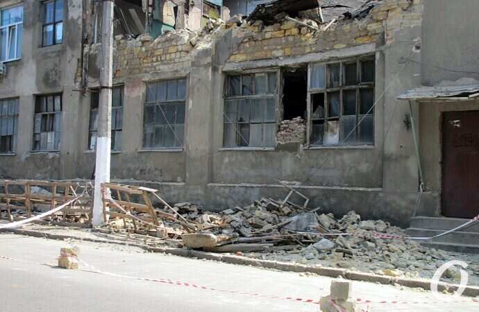 обрушившийся дом на Молдаванке