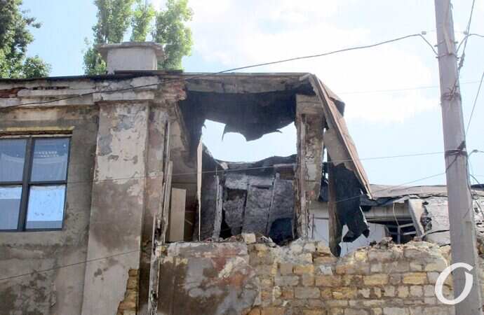 обрушившийся дом на Молдаванке