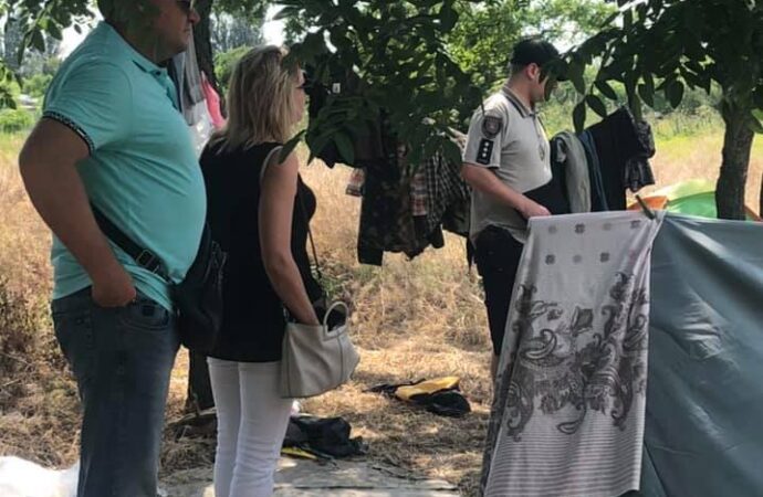 туристы-дикари в Лузановке