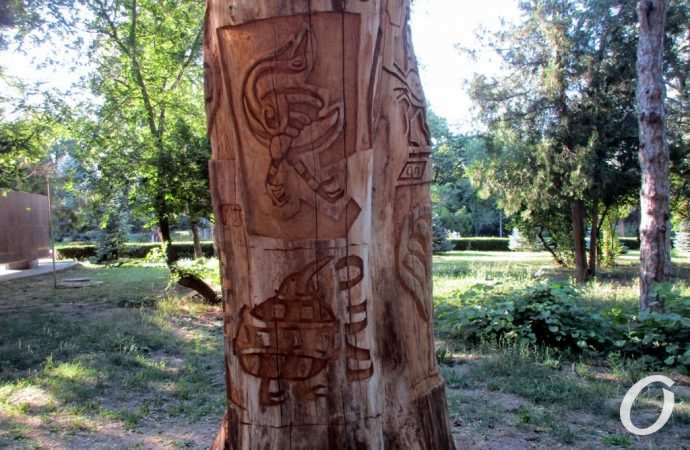 Деревянный креатив, по дороге на Ланжерон3