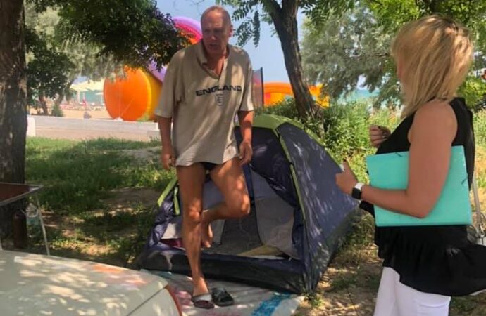 туристы-дикари в Лузановке