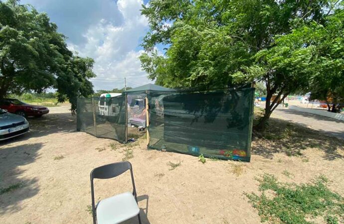 туристы-дикари в Лузановке