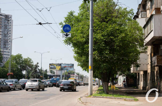 велополоса на Люстдорфской дороге