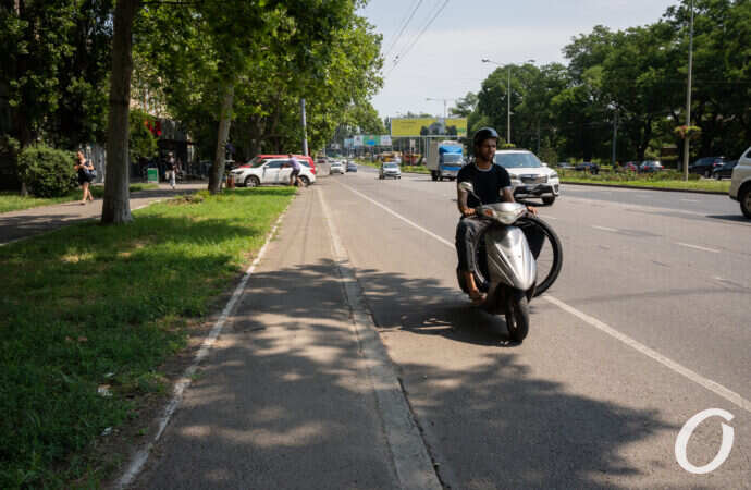 велополоса на Люстдорфской дороге