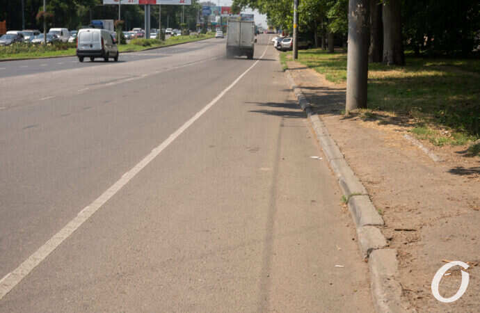 велополоса на Люстдорфской дороге