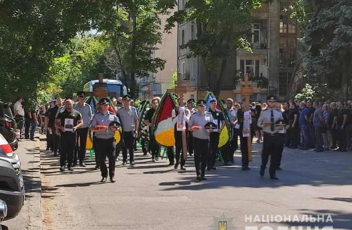 прощание с офицерами полиции