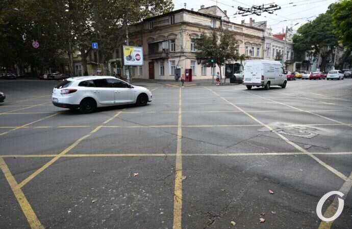 разметка на Ришельевской