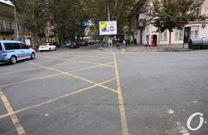 разметка на Ришельевской11