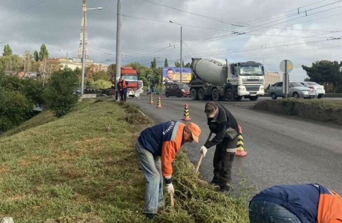 уборка дороги