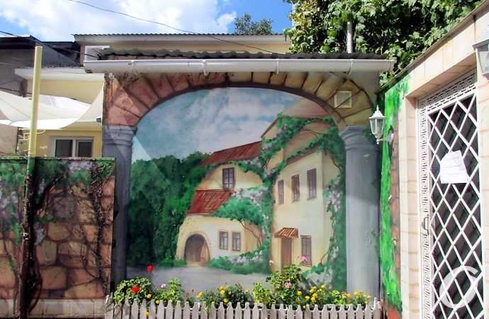 двор на Малой Арнаутской 12 стрит арт