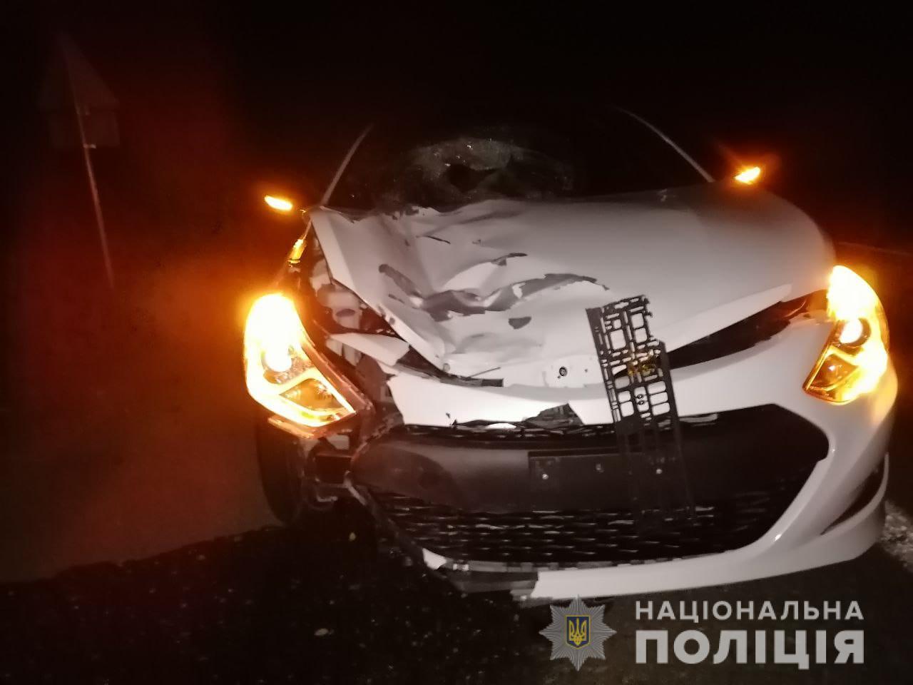 Hyundai на Киевской трассе сбил насмерть пешехода