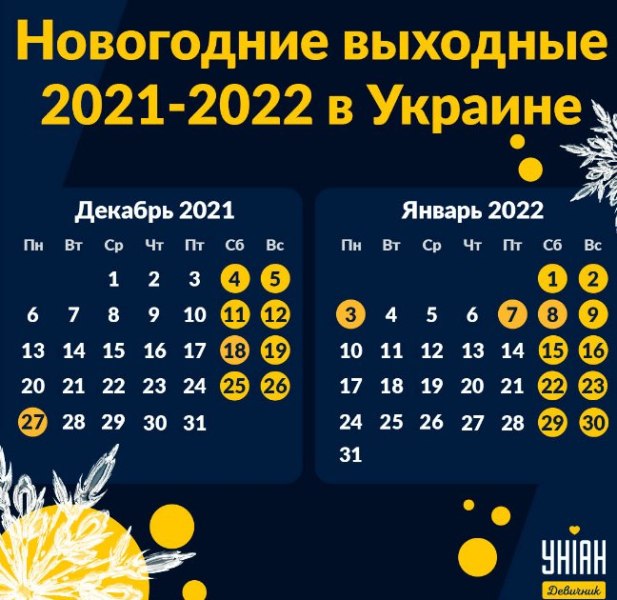 Новогодние праздники-2022