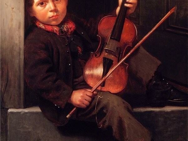 10-летний мальчик в полночь играл на скрипке возле Оперного: родители послали его зарабатывать