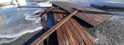 Визит Йылмаза: ночной шторм разрушил набережную на одесском Ланжероне (фото, видео)