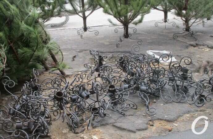 Одесский ёлочный базар у Нового рынка5