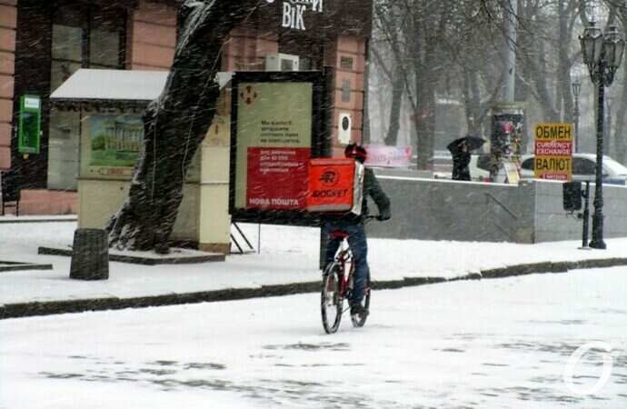 Снег в Одессе 24 декабря14