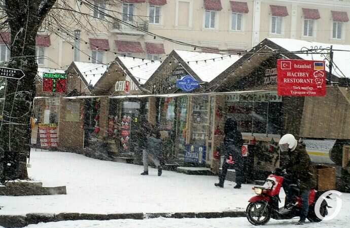 Снег в Одессе 24 декабря20