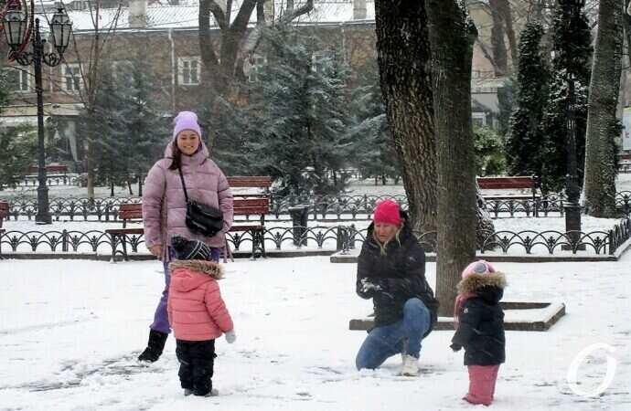 Снег в Одессе 24 декабря26