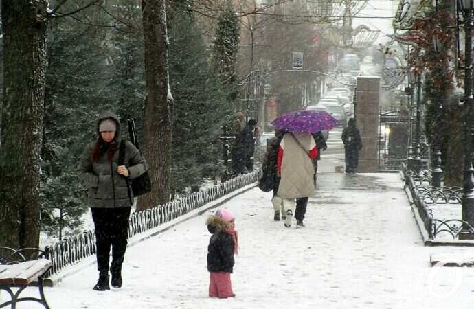 Снег в Одессе 24 декабря29