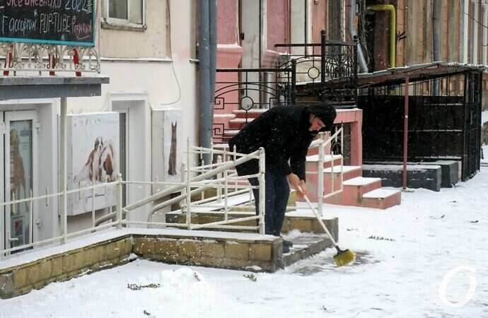 Снег в Одессе 24 декабря41