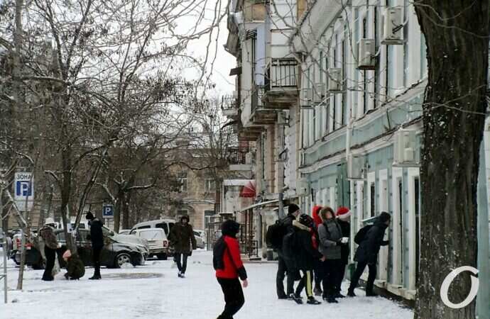 Снег в Одессе 24 декабря44