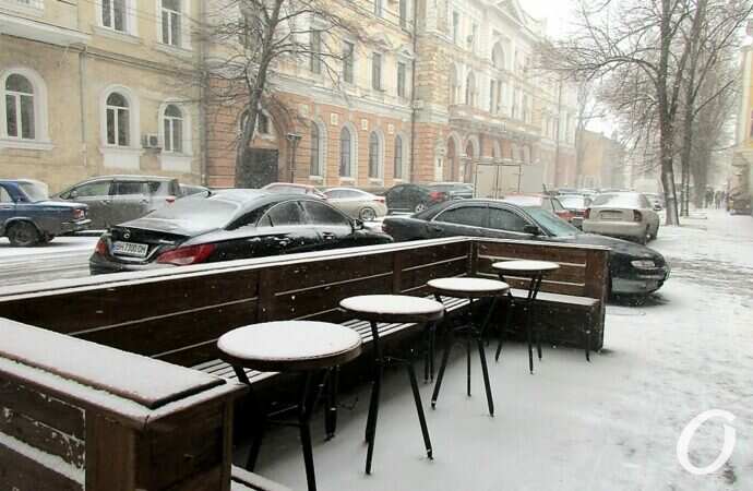 Снег в Одессе 24 декабря5