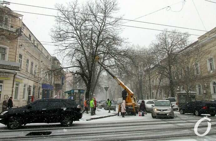 Снег в Одессе 24 декабря6