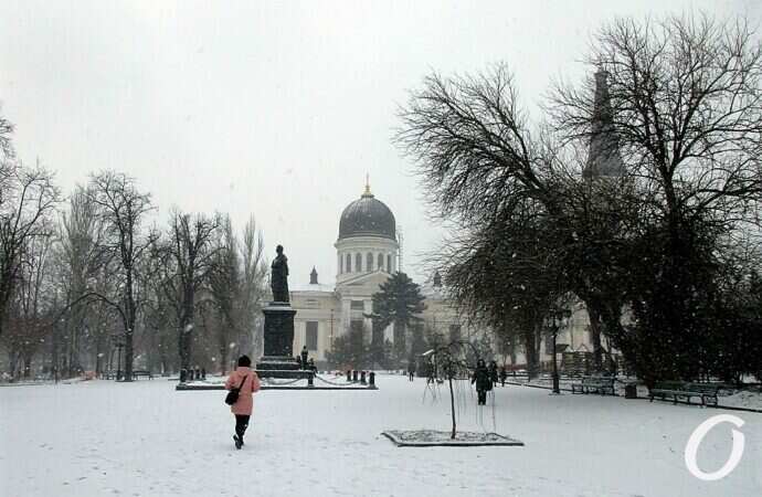 Снег в Одессе 24 декабря9