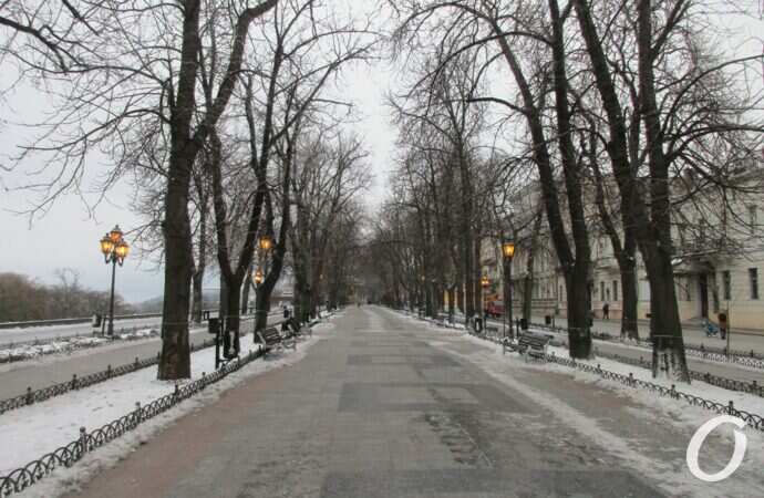 Одесса предновогодняя, Приморский бульвар