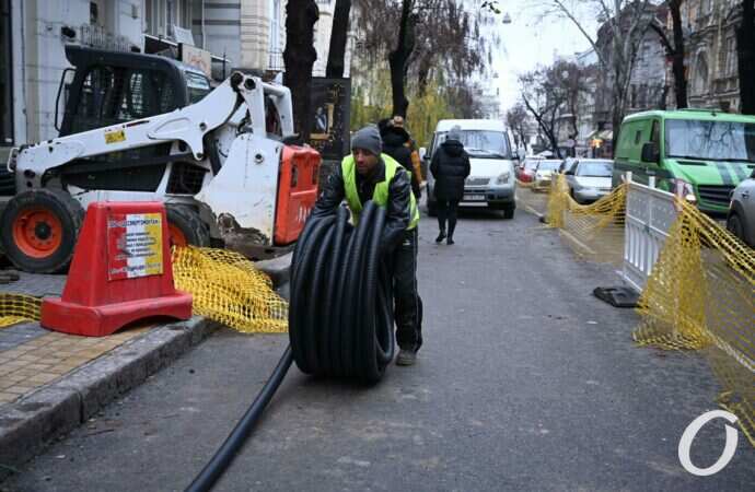 Прокладка кабеля на Екатерининской