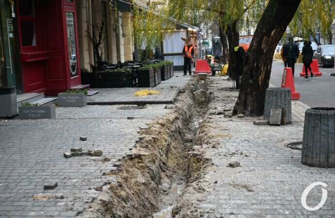 Прокладка кабеля на Екатерининской