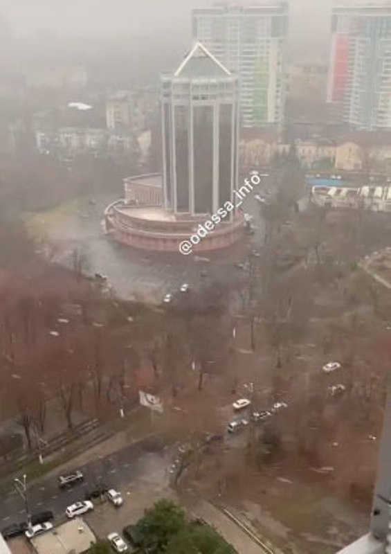 Первый снег в Одессе2